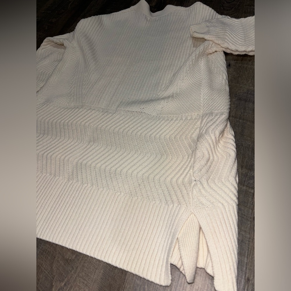 Old Navy Chunky Thick Knit Beige Open Front Coatigan/ Sweater/ Cardigan! (MED) - Picture 12 of 12